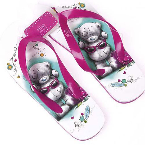 Sketchbook Me to You Bear Flip Flops Size 3-4 £4.19